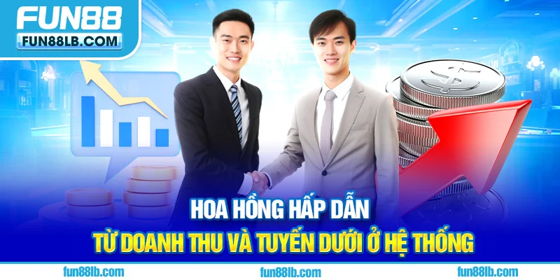 Hoa hồng hấp dẫn từ doanh thu và tuyến dưới ở hệ thống Hoa hồng hấp dẫn từ doanh thu và tuyến dưới ở hệ thống